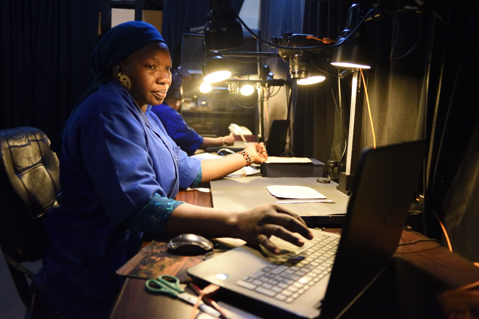 Digitization technician at SAVAMA in Bamako